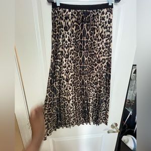 Leopard print skirt